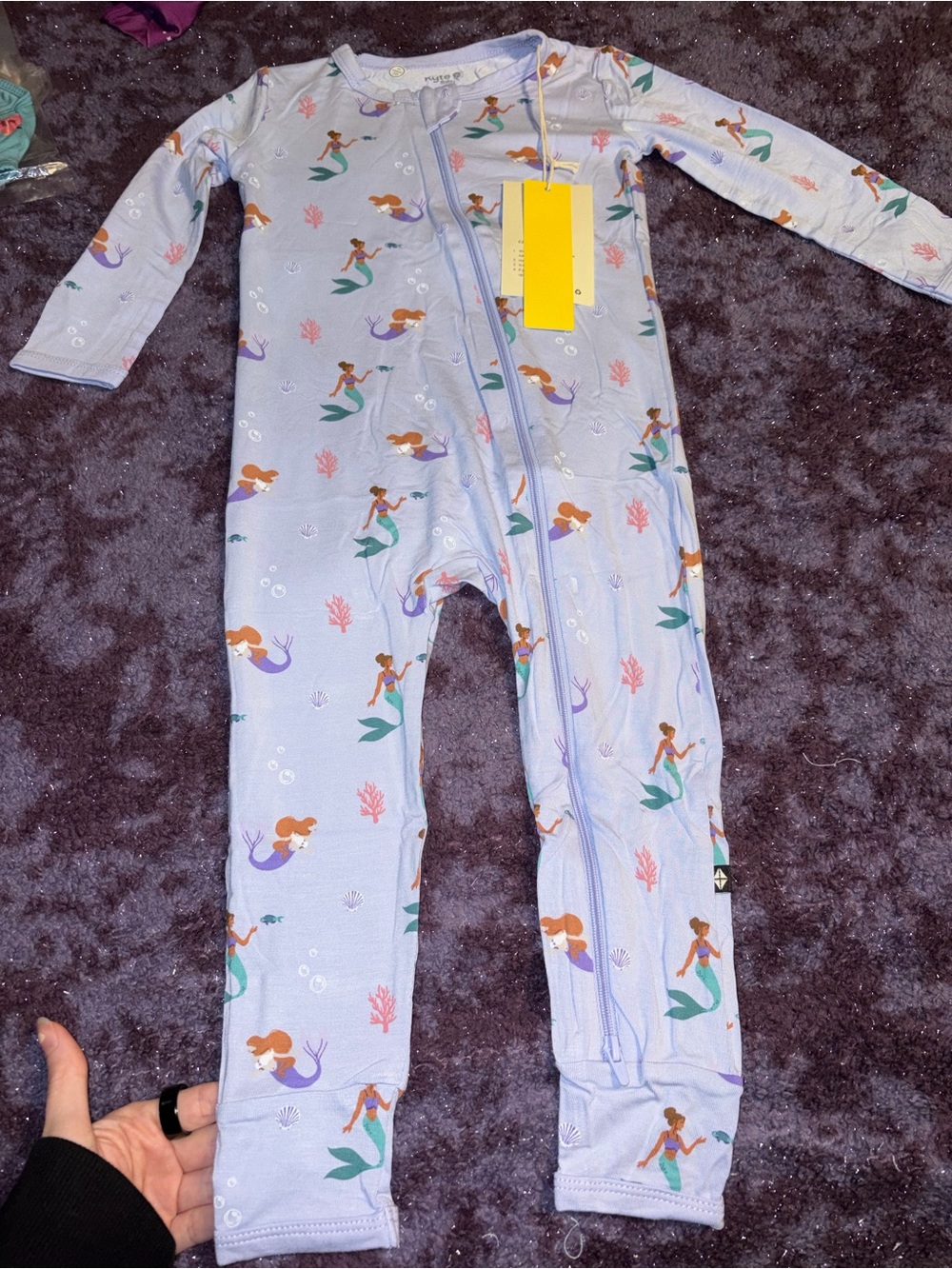 Kyte BABY  Mermaid Zipper Footie